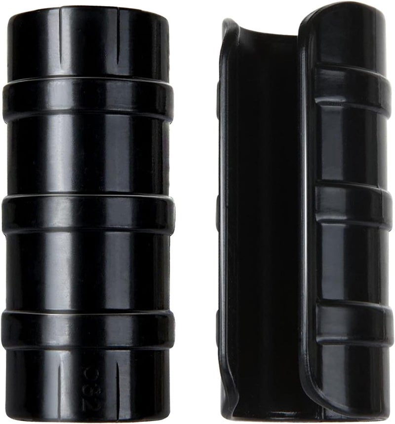 APACALI 50 PCS 1 inch Greenhouse Clamps Clips 26mm Black ABS Snap Clamp Tube Clip Garden Buildings Tube Clip for Greenhouse Film, Sunshade Nets, Frame Shelters (Outer Ø 1.26”inner Ø 1”) - Image 1